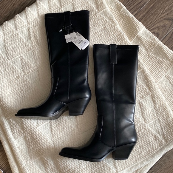 NWT Zara cowboy boots - Picture 1 of 4